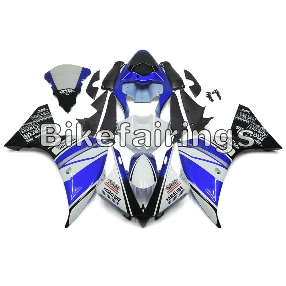 

Blue White and Black Lowers Covers For Yamaha 2012 2013 2014 YZF1000 R1 12 13 14 YZF R1 Motorcycle Injection Plastic Fairing Kit