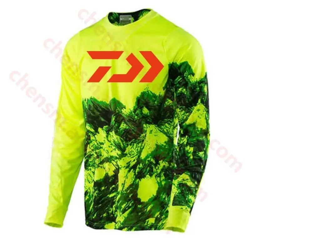 2020 новый стиль DAIWA CoolMax Мужская одежда для рыбалки с длинным рукавом