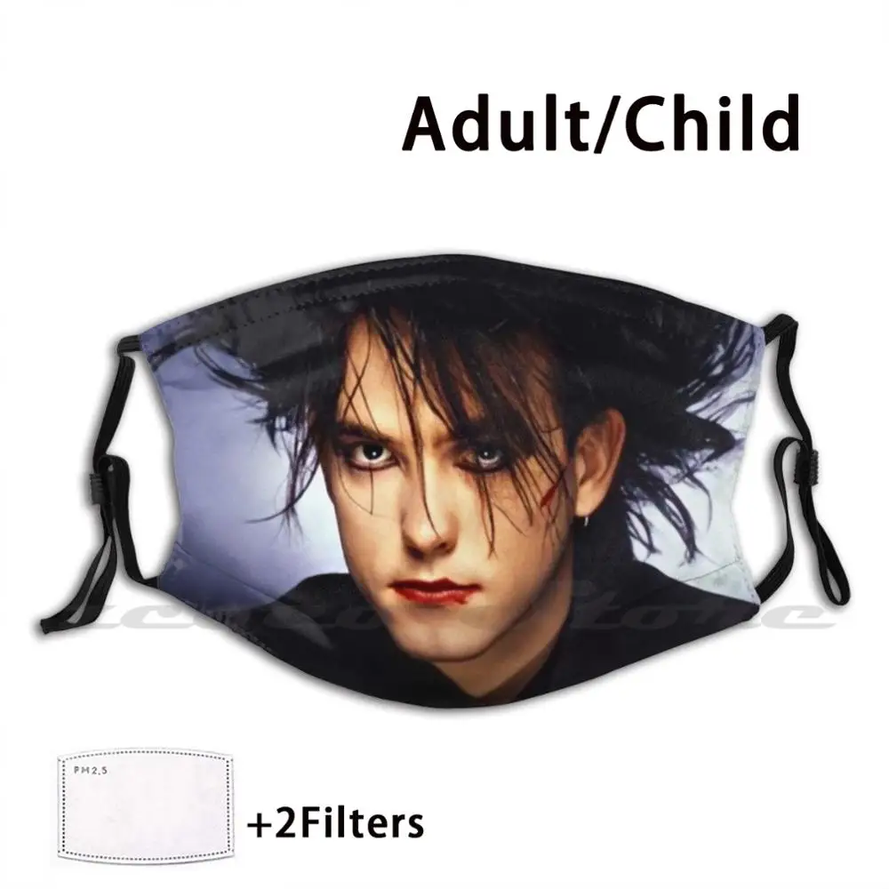 

Robert Smith The Cure Washable Trending Customized Pm2.5 Filter Mask The Cure Robert Smith Goth Gothic 80s