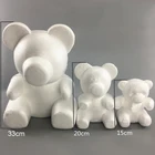 1 шт., пенопластовый Мишка, 20 см, 35 см