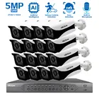 Система видеонаблюдения NVR, 5 Мп, 8 каналов, 4K Наружная Водонепроницаемая аудиокамера, 16 каналов, POE, 4K