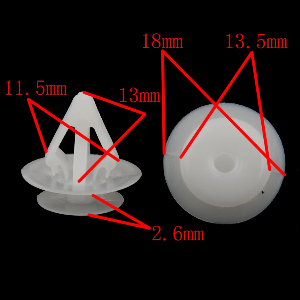 

Упаковка из 20 автомобильных дверных пряжек пластиковая пленка/внутренние панели защелки для Mazda белый
