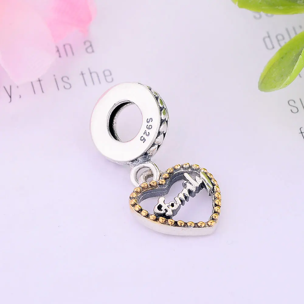 Женский шарм-браслет pandora из серебра 2018 пробы с короной и сердцем осенняя