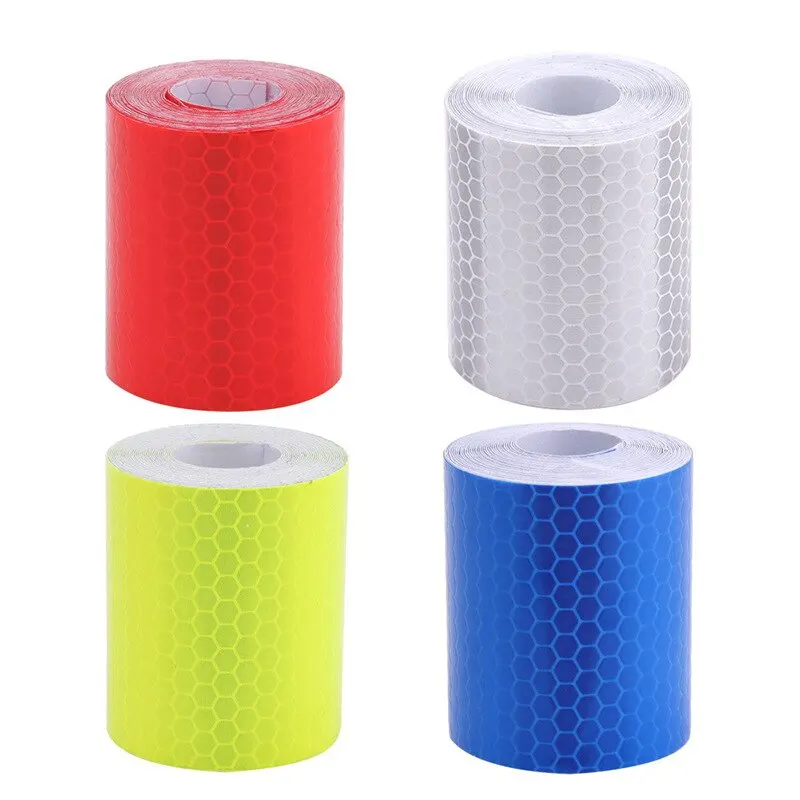 

5cm*100cm Car Reflective Tape Safety Warning Car Sticker Reflector Protective Tape Strip Film Car Motorcycle Accessories