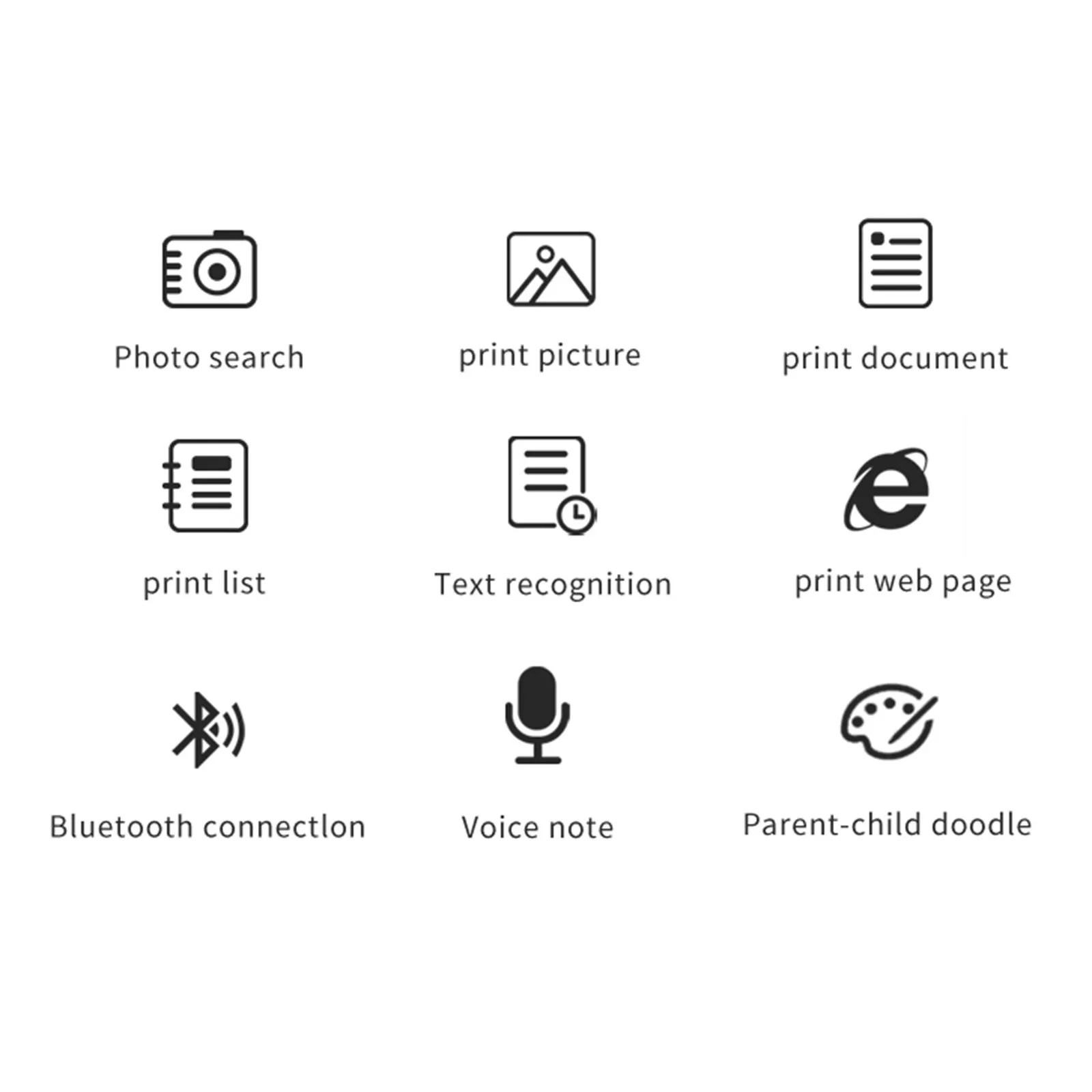 

Portable Mini Photo Printer Wireless Thermal Bluetooth Mobile Phone Control
