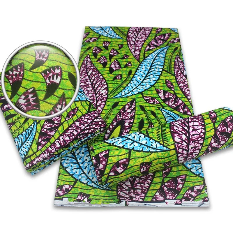 

Newest Best Quality Nigerian Glam Glitter Grand wax Ankara Golden Wax Fabrics African Cotton Wrapper Printed Materials 6Yards