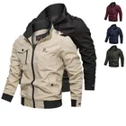 Мужская куртка-бомбер, Повседневная хлопковая куртка-пилот в стиле милитари, армейская куртка, весна-осень 2021
