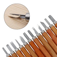 12pcs professional wood carving chisel knife hand tool set diy woodcut knife woodworking hobby arts crafts nicking cutter grave