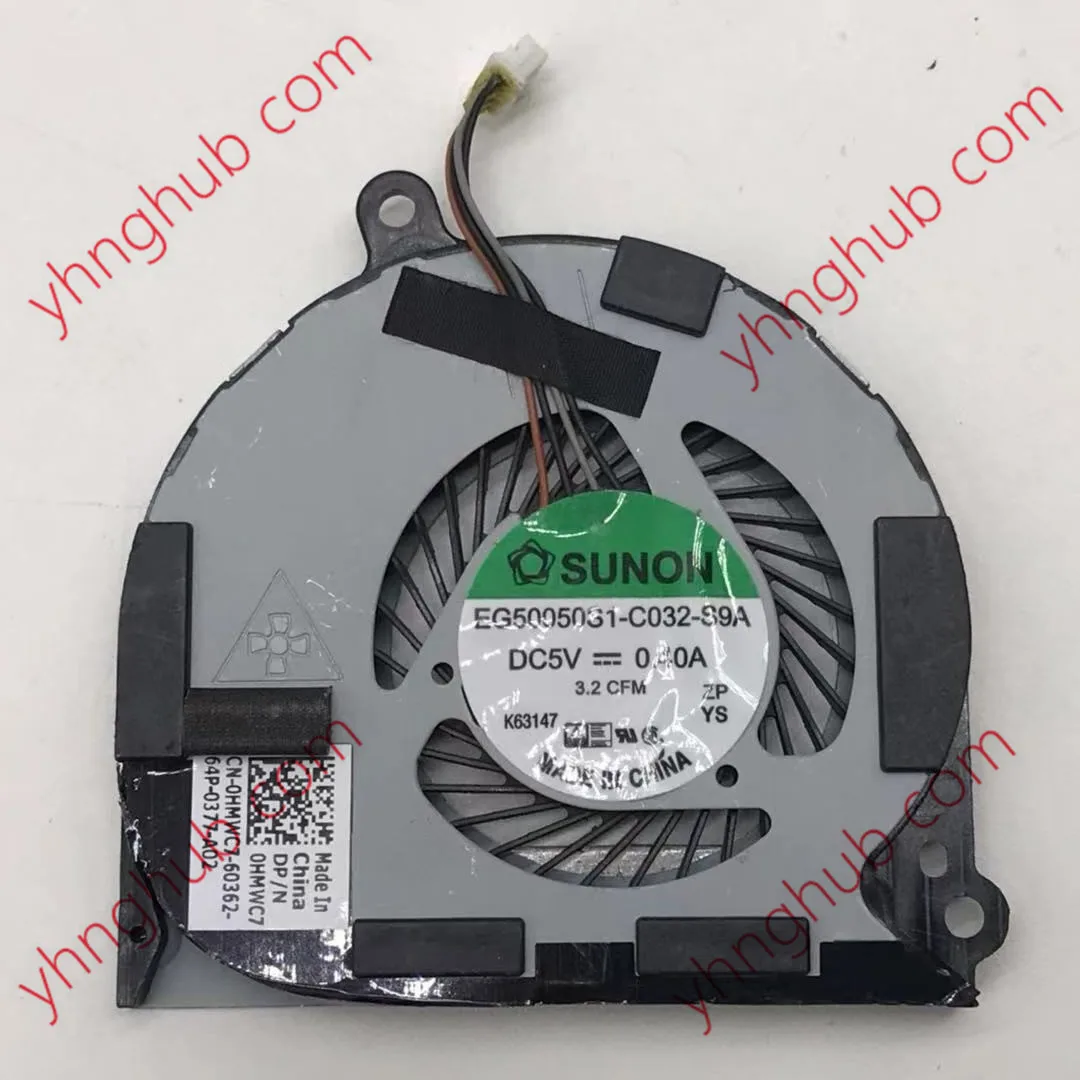 E7440 E7420 0HMWC7 006PX9 E7450 EG50050S1-C032-S9A DC 5V 0.40A вентилятор для охлаждения ноутбука |