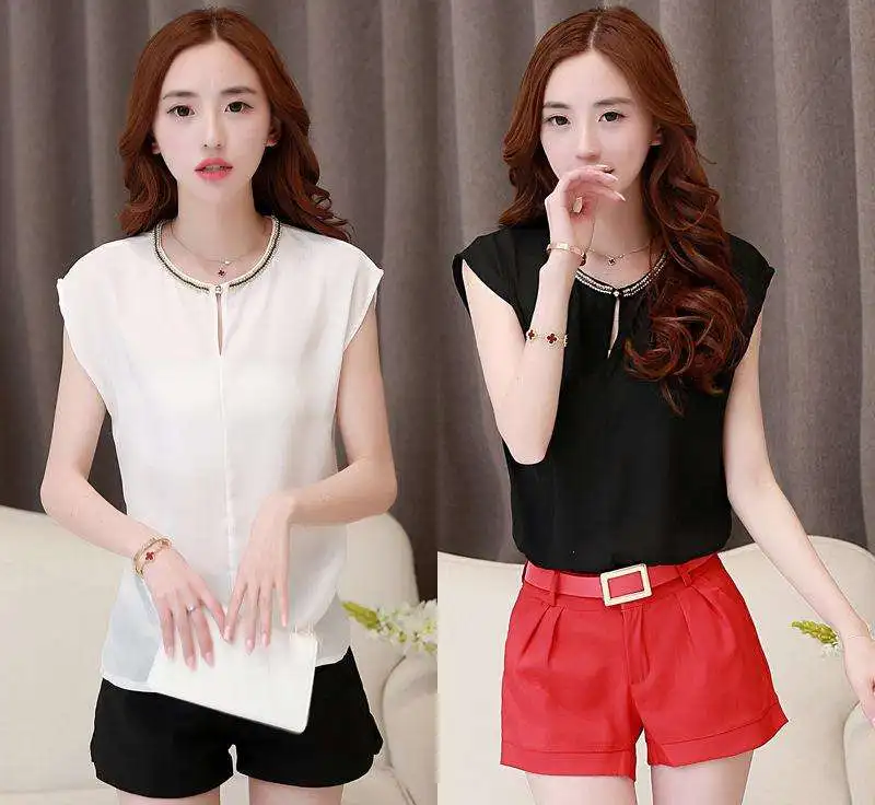 

2020 Women Shirt , Lady Top Short Sleeve black Garment