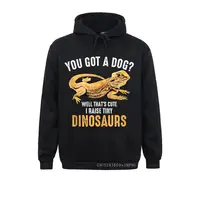 Cool I Raise Tiny Dinosaurs Funny Bearded Dragon Pet Gift Cute Men Sweatshirts Long Sleeve Hoodies Chinese Style Clothes