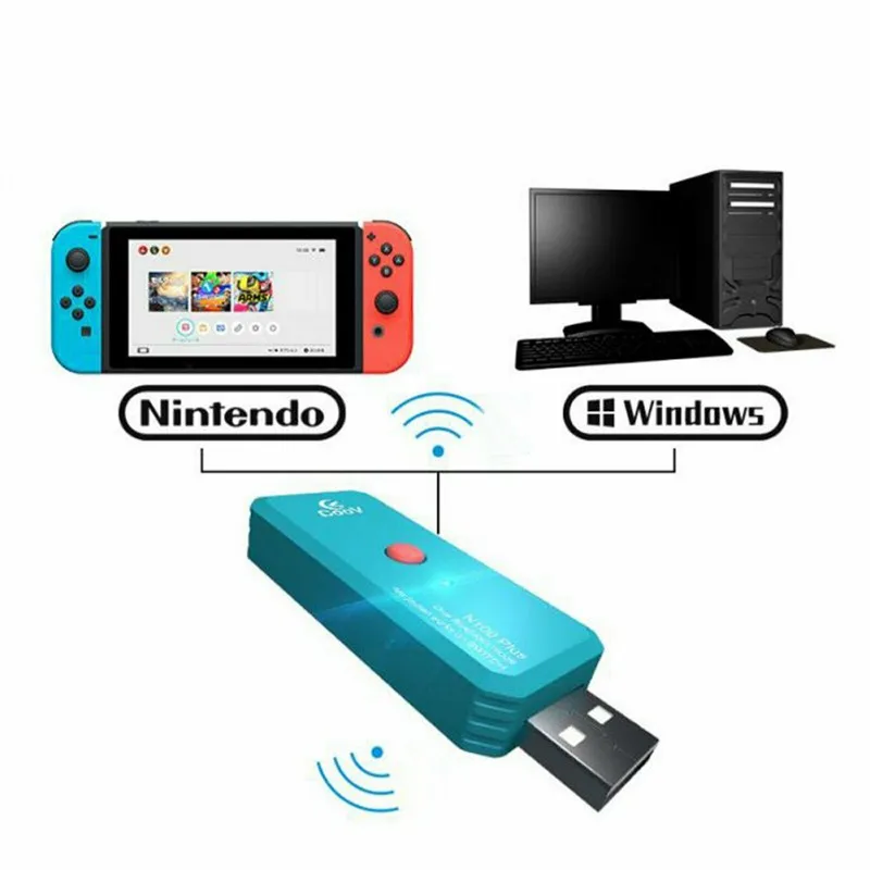 Для PS4/XboxOne беспроводной usb-адаптер конвертер для геймпада к ПК коммутатор NS