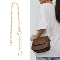 women handbag messenger bag metal crossbody chain handle accessories all match the new removableadjustable metal pearl chain