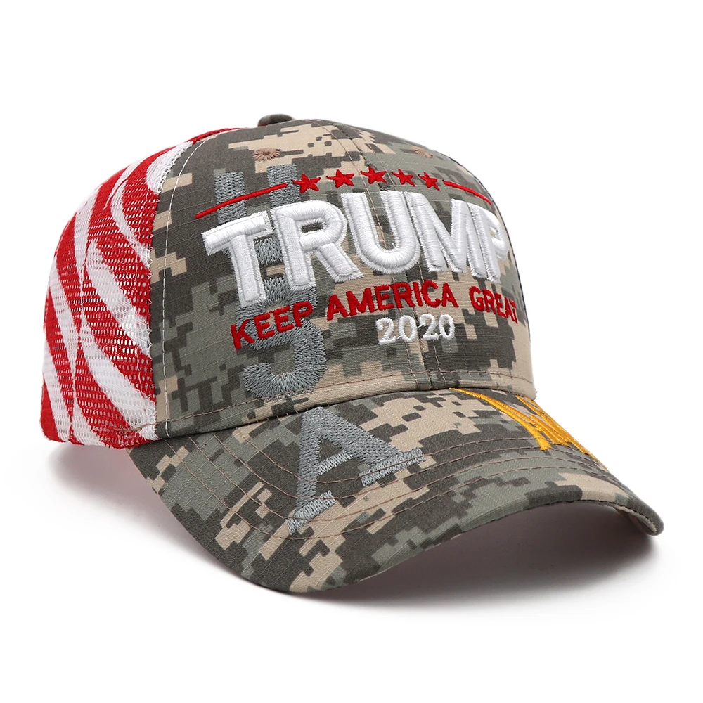 Новый Дональд Трамп 2020 Кепка Камуфляжный флаг США бейсболка s Keep America Great Again