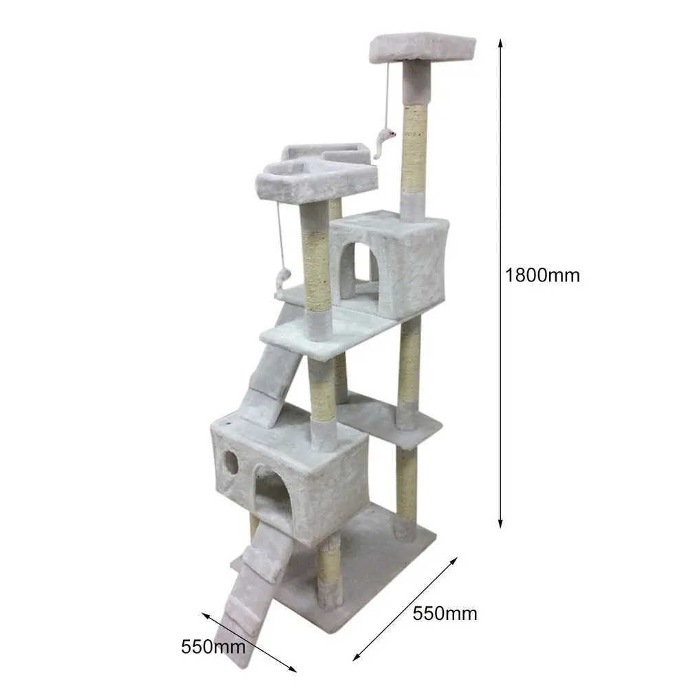 

(Ship From Spain) Cat's Tree Tower Condo Scratcher Home Furniture Pets House Hammock Cats Climbing Furniture Pets House Hammock