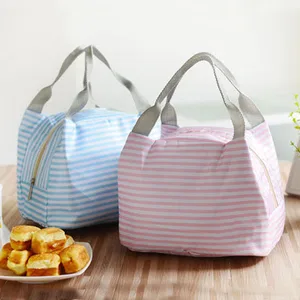 Fashion Portable Insulated Oxford Cloth Lunch Bag Thermal Food Picnic Lunch Bags For Women Kids Men Print Lunch Box Bag Tote