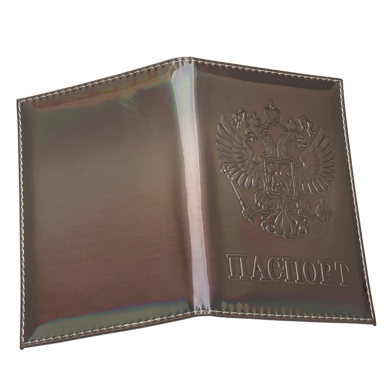 Fashion Laser Russia Passport Covers Holder Women Men PU Leather ID Bank Card Travel Accessories RFID Business Wallet Case | Багаж и сумки
