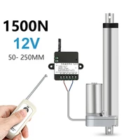 12v linear actuator with rf remote control metal gear linear motor 50mm 100mm 150mm 200mm 250mm stroke moving distance 1000n 30w