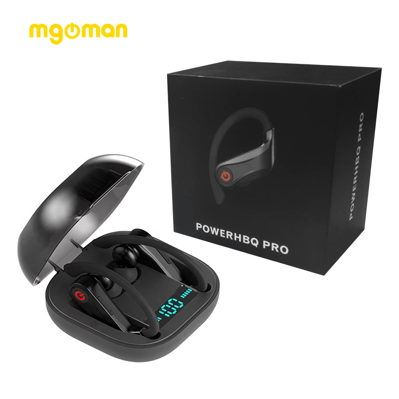 Беспроводные наушники Mgoman Q62 HBQ Bluetooth 5 0 спортивные водонепроницаемые с крючком