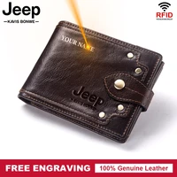 genuine leather mens wallet trifold vintage hasp coin purse male rfid multiple cards holder portomonee portfolio walet for man
