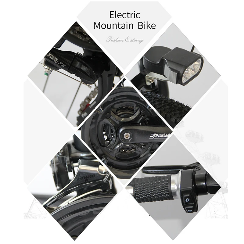 Дешевый 26-дюймовый Электрический дорожный велосипед 21 скорость