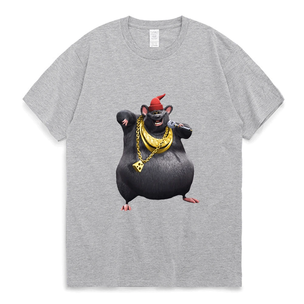Футболка Biggie с забавным мультяшным рисунком сыра для мужчин и женщин летняя