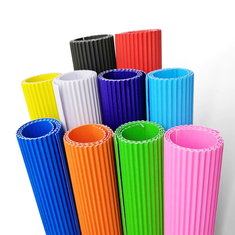 50*70 см чистая цветная гофрированная бумага Выдвижная Цветочная цветочные