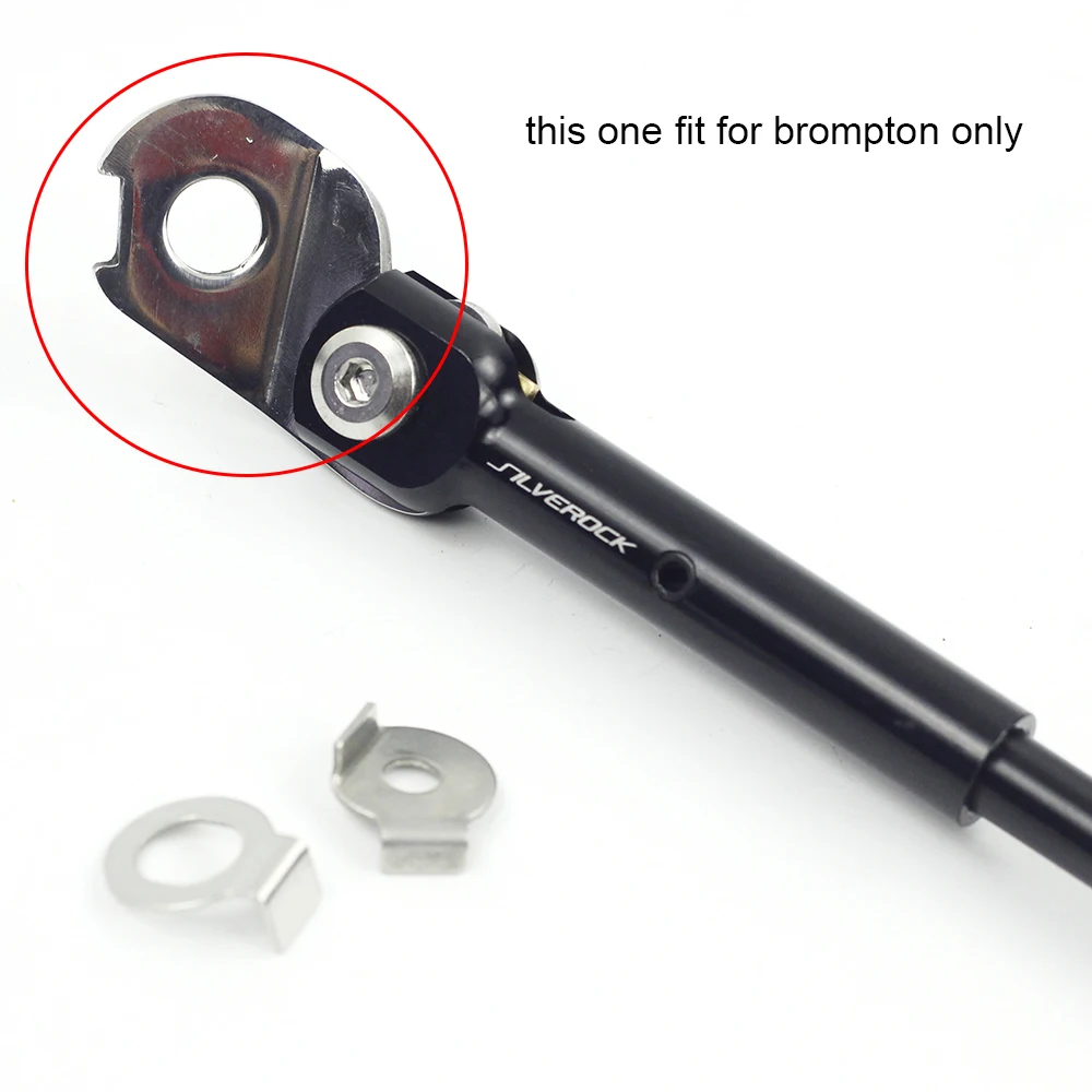 Silverock Legierung Fahrrad Ständer 16 "349 Parkplatz Stehen für Brompton Pikes 3 sechzig Trifold Hinterachse Kick Stehen Seite standaard – Detail 2