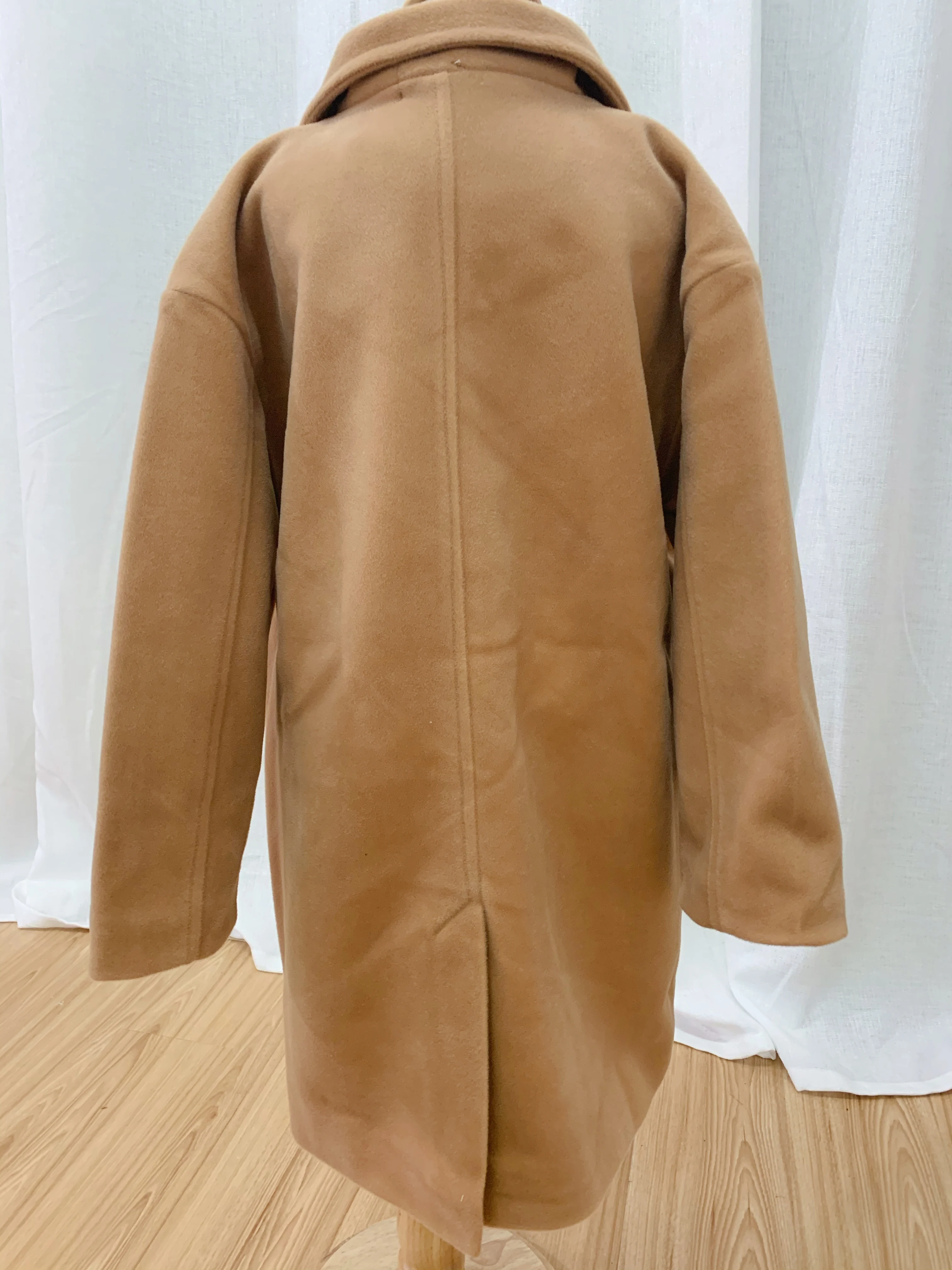 Осенне-зимнее шерстяное пальто для девочек модное высококачественное детская