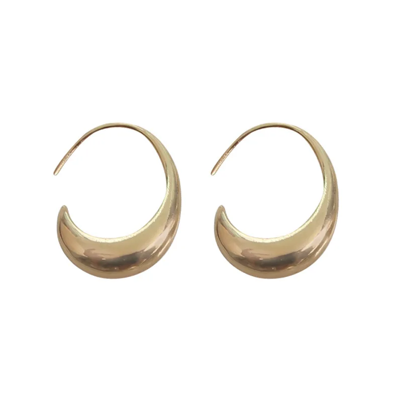 

2020 Hot Sale Gold Color C-type Circle Hoop Earrings for Women Vintage High Quality Chain Lock Earrings Punk Party Jewelry