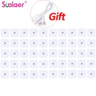 50 шт. проводящие подушечки электроды используются для десятковEMS Размер блока 4 см * 4 см с кнопкой 2,5 мм оптовая продажа