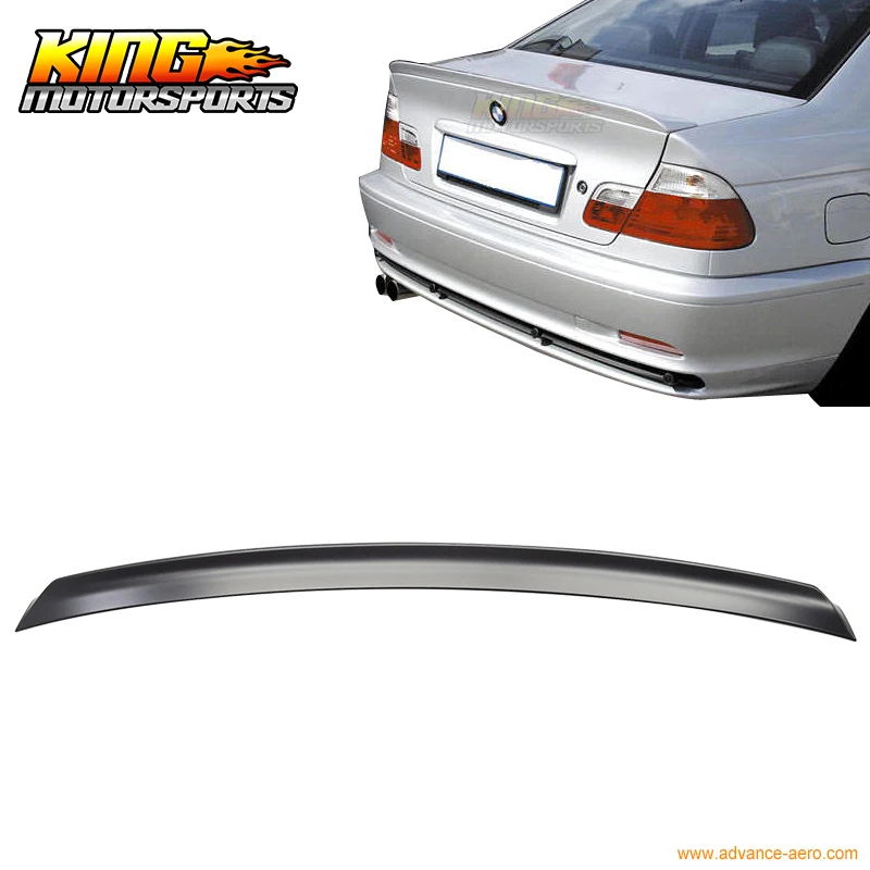 Подходит для 1999 2005 BMW E46 4Dr ACS Стиль спойлер заднего багажника крыла крышкой ABS