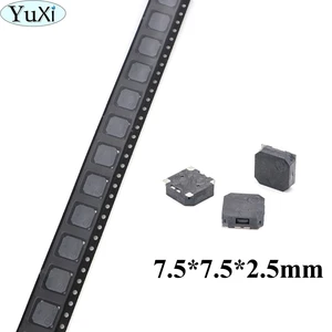 YuXi 10 шт.лот SMD 7525 зуммер акустический компонент 7,5*7,5*2,5 мм 3,6 В SMD пассивное боковое произношение электромагнитный SMD зуммер