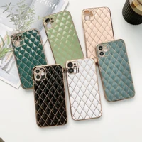 luxury diamond bling plating soft silicon phone case for apple iphone 11 12pro mini 7 8 plus x xs max xr electroplate back cover