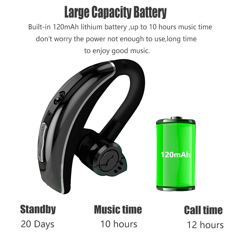 Q8 IPX6 Водонепроницаемый бизнес Bluetooth наушники беспроводные HD микрофон