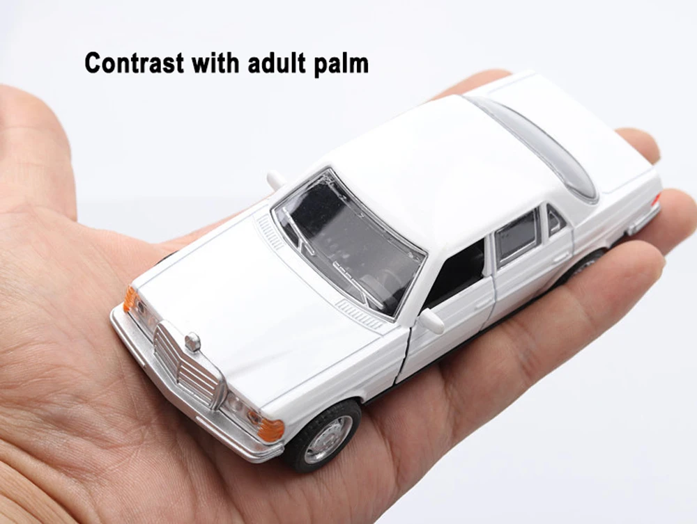 1:36 Mercedes Benz e-класс W123 игрушечный транспорт горячий колесный автомобиль модель металлический корпус двери могут быть открыты