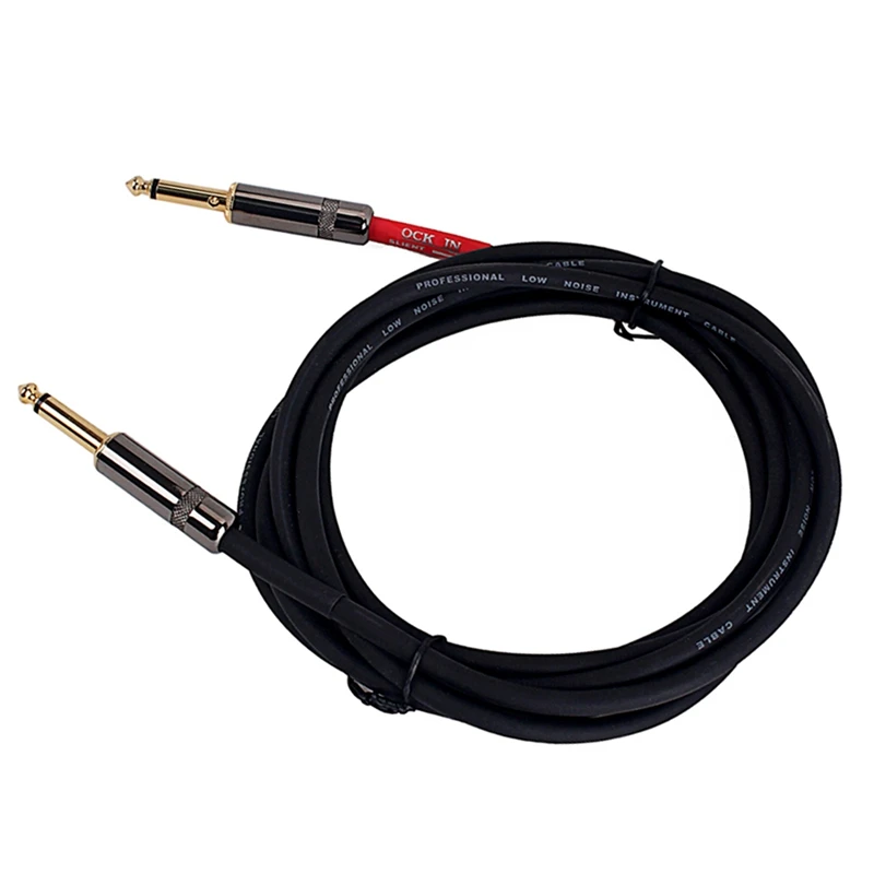 

Новая электрическая гитара, бас-аудио кабель, линейный разъем, прямой к прямоугольному штекеру, инструмент, шумоподавление, щит, гитарный пр...