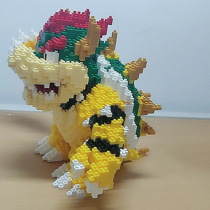 2200 шт. игра Супер Марио Боузер Черепаха Животное Монстр 3D модель DIY Алмазные Мини