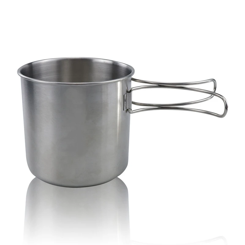 

Stainless Steel Stackable Drinking Water Cups Mugs for Home Outdoor Camping Backpacking