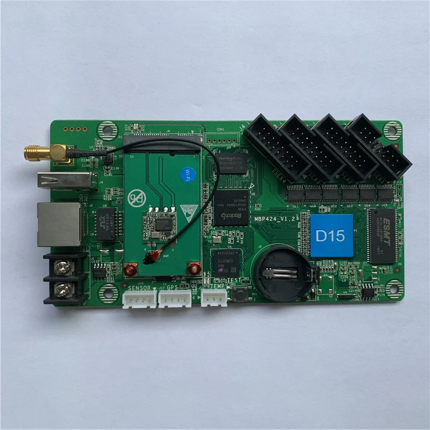 Wifi функция HD-D10/D15 контроллер асинхронный контроль карты p2 p2.5 p3 p4 p5 p6 p8 p10 rgb Полноцветный точечный матричный СВЕТОДИОДНЫЙ экран