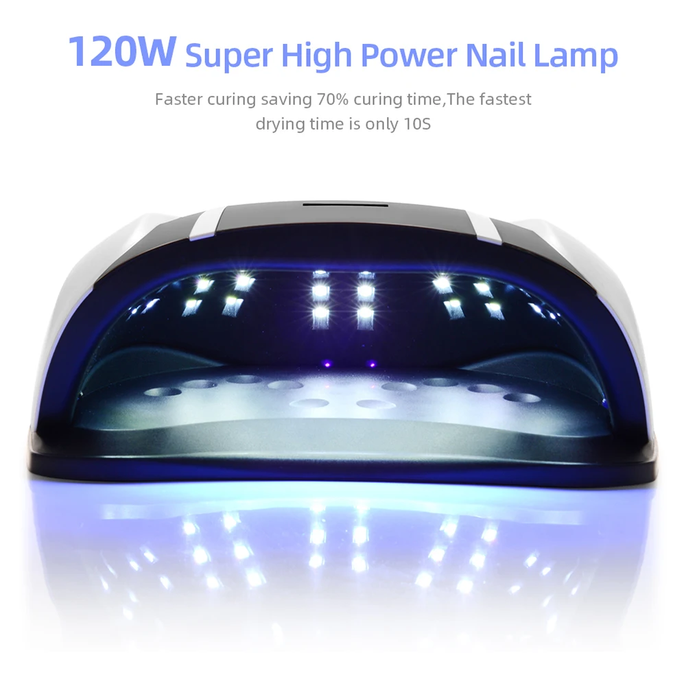 

2021 Nail Dryer 54 pcs Light Bead Big space LED UV Lamp For Manicure Quick Curing With Motion sensing LCD Display Nail lamp