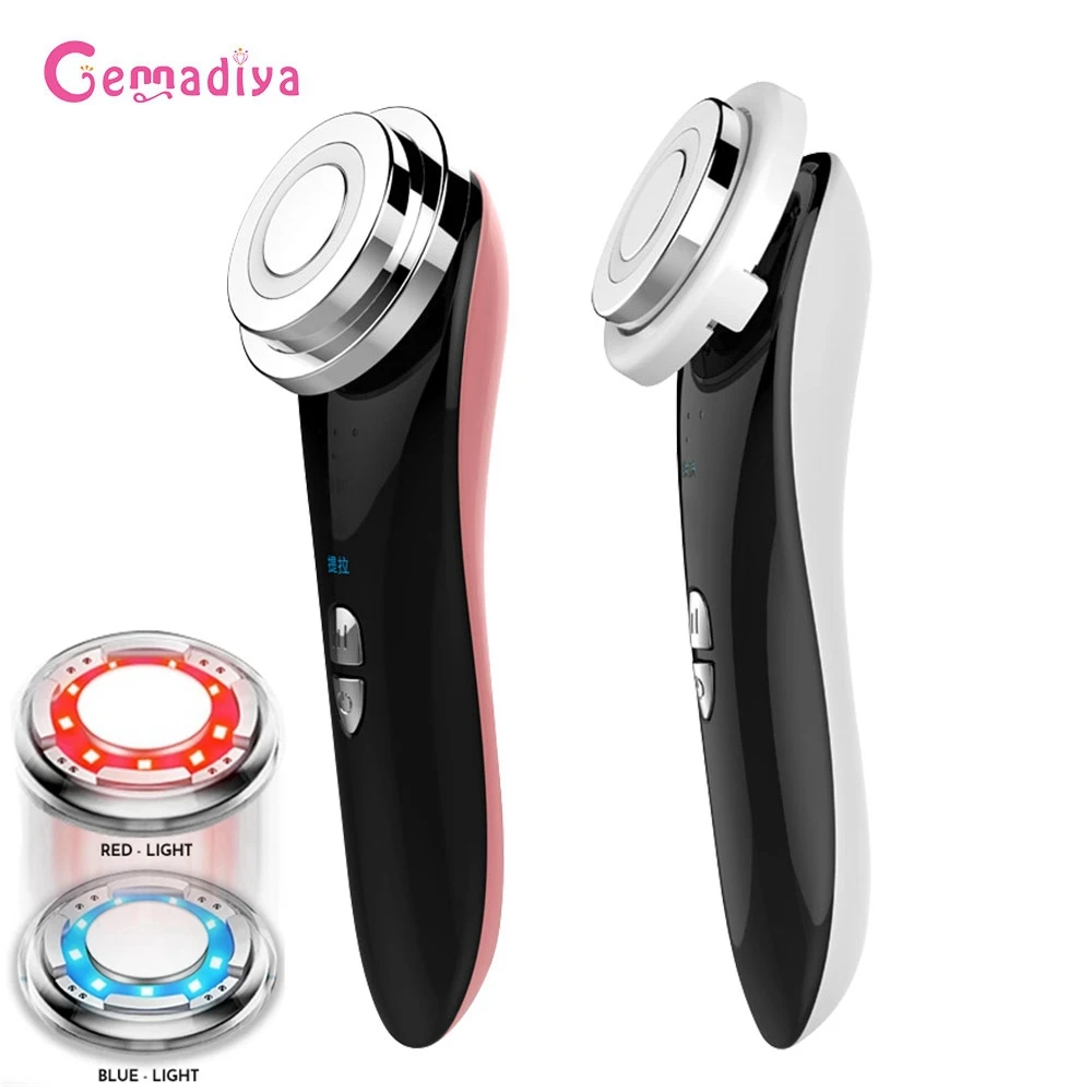 

Ultrasonic Beauty Instrument LED Photon Skin Tightening Mesotherapy Face Cleansing Massage Face-lift Beauty Skin Care Tool