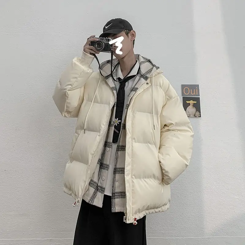 2021 Winter Men's Waterproof White Parkas In Warm Thickened Snow Jackets Hooded Two Pieces Coats Casual Cotton-padded Clothes