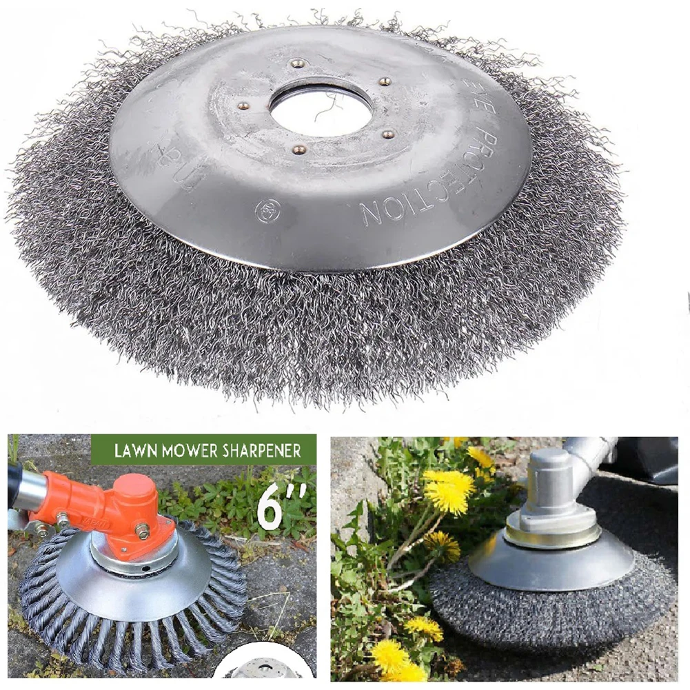 

6/8 inch Steel Wire Grass Trimmer Weeding Head Rusting Brush Cutter for Lawnmower Household Cutter Grass Machine Accessories