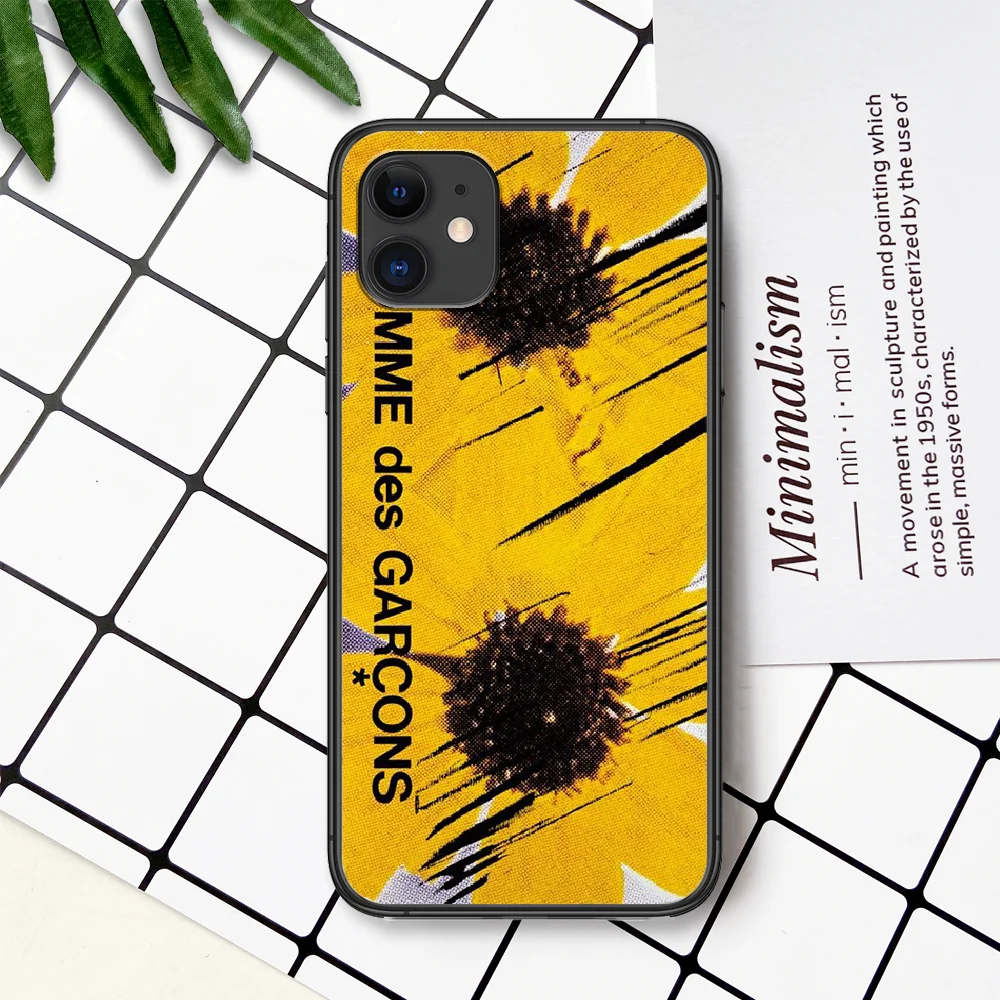 

CDG PLAY Heart Brand Phone Case For IPhone 4 4s 5 5S SE 5C 6 6S 7 8 Plus X XS XR 11 12 Mini Pro Max 2020 black Shell Silicone