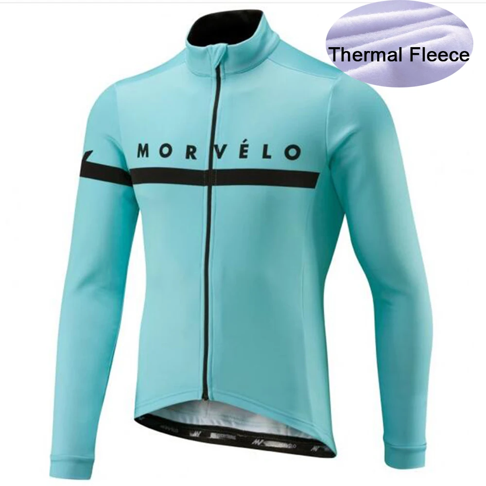 Morvelo велосипедная Джерси с длинным рукавом Зимняя Теплая Флисовая ветрозащитная и защита от дождя комбинированная велосипедная тканевая велосипедная куртка