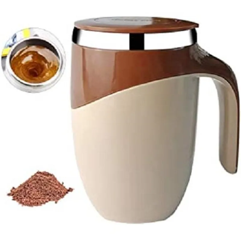 Автоматическая само-мешающаяся магнитная кружка креативная из нержавеющей стали для смешивания кофе и молока термокружка ленивого смесителя