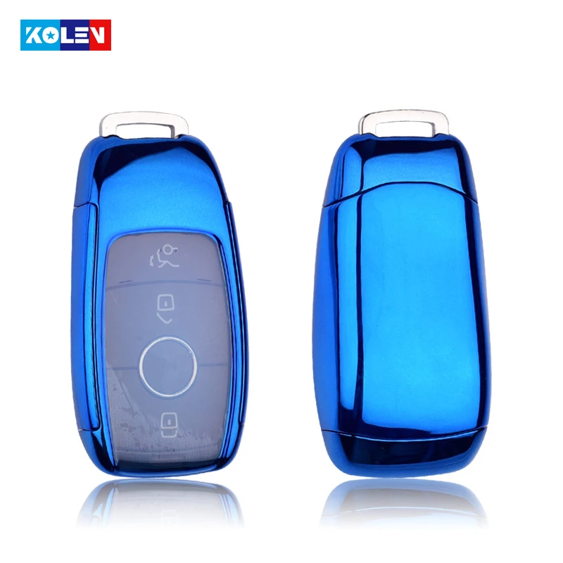Мягкий чехол из ТПУ + поликарбоната для автомобильного ключа с полным покрытием