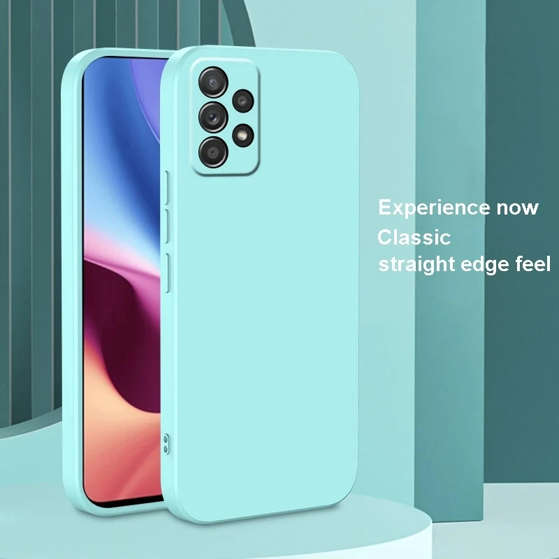 original square soft liquid silicone phone case for samsung galaxy s22 ultra s21 fe s20 s10e s10 s9 s8 plus note 20 10 9 8 cover free global shipping