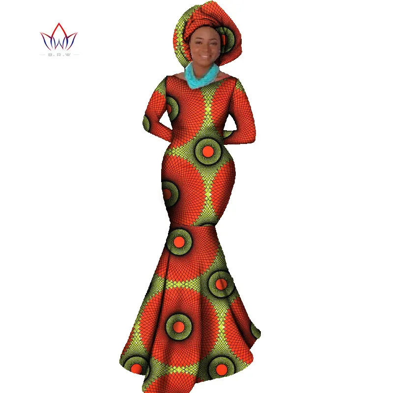 Африканская Женская одежда платье с длинным рукавом вечернее сексуальное